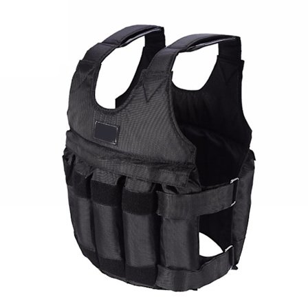 Justerbar treningsvektvest 20 kg 50 kg treningsjakke gym trening boksevest treningsutstyr