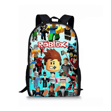 Roblox Rygsæk til Børn Drenge Piger Skoletaske Student Rygsæk Lille Rygsæk Gamer Gave - WELLNGS