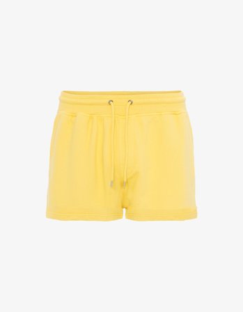 Women Organic Sweatshorts - Lemon Yellow - M