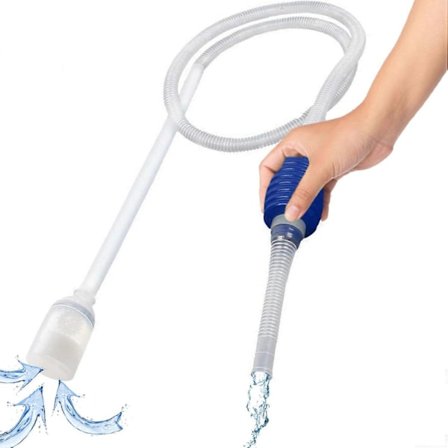 Akvarium Fisk Tank Grus Rengjøring Vakuum, Sifonpumpe Akvarium Vannskifter, Tankrengjører, Sifon Rengjørings- og Vannskifteverktøy Kit, 150 cm