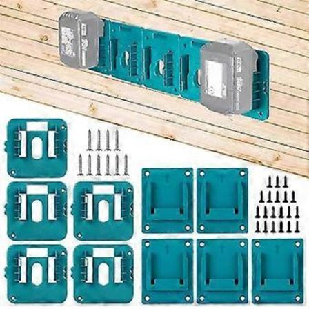 10-pack Batteriförvaringsställ för Makita 14,4V 18V Li-Ion Batteriverktyg Maskinhållare Förvaringsställ Väggmonteringsfäste