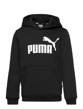Ess Big Logo Hoodie Fl B Huppari Musta PUMA
