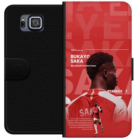 Kompatibelt Lommeboketui til Samsung Galaxy Alpha Bukayo Saka Arsenal England 16 assist stolt skade fotball wing rask teknikk viktig offensiv kraft og