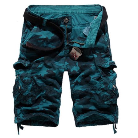 Herre Army Combat Camo Cargo Shorts Bukser Uformelle korte bukser H