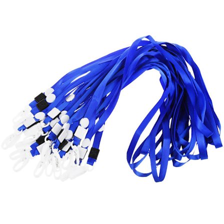 20 stk. Personlige ID-kortholder Ringholder Veske Rem Blå