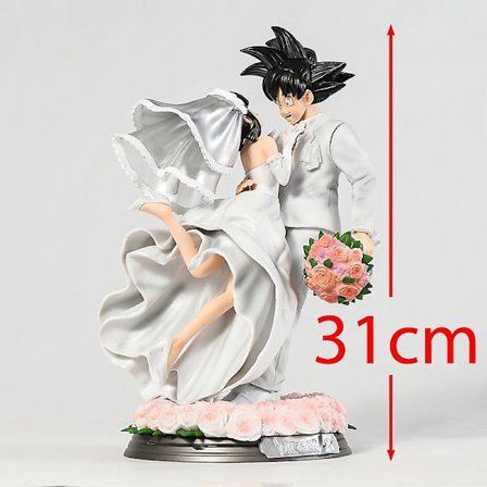 Dragon Ball Z Son Goku & Chichi Wedding Ver. Pvc Figure Toy Collection Model Statue