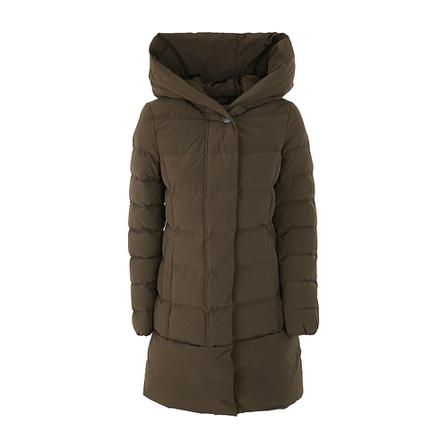 Woolrich Green Puffy Prescott Parka Grøn, Dame Vinterjakker
