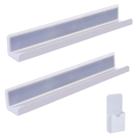 Whiteboard Magnetisk boghylde Bogdisplaystativ HVID