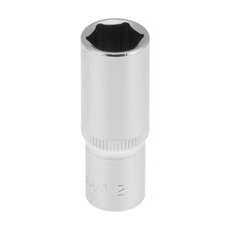 PELA 562163 Hylsa drivstorlek 1/4", 6-kant, lång 1/2", Handverktyg