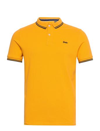 Vintage Tipped S/S Polo Yellow Superdry