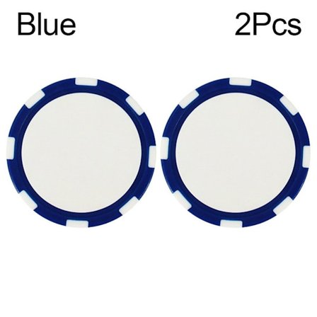 2STK Golf Mark Chip Golfball Posisjonsmarkør BLÅ 2STK 2STK