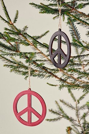 Jotex - Weihnachtsdekoration 4er-pack Rot/Grün - PEACE - Kaufe Baumschmuck bei Jotex