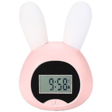 Kanin korva tyyli: Pieni muovinen pöytäkello USB-latauksella