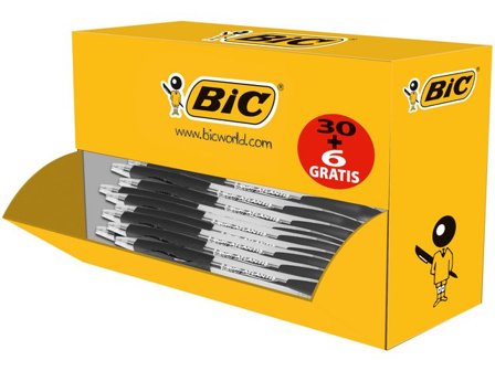 BIC Kulpenna Atlantis Classic Värdepack 1mm svart med svart bläck 36/fp - Lyreco - Kontorsmaterial - Pennor - Kulpennor