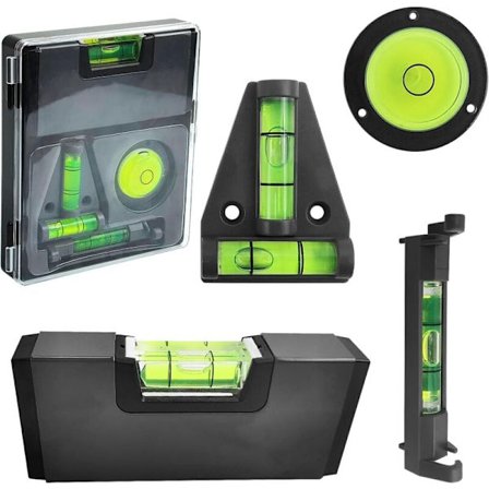 Mini vaterpas, sort, magnetisk - Kompatibel med konstruktions-, VVS- og snedker værktøj - 1 stk