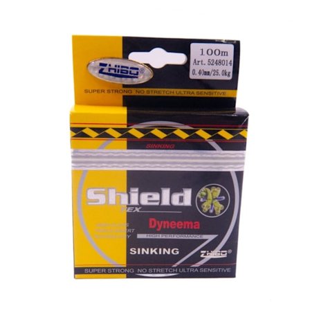 Flettet fiskeline Zhibo Shield synkende 0,4mm 100m flerfarvet