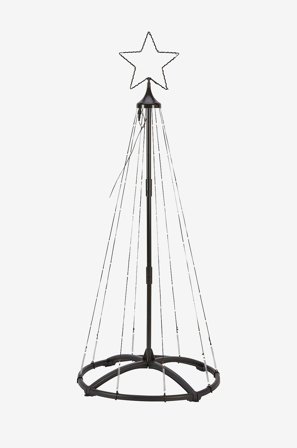 Markslöjd - Træ Abeto 1,2m 90L LED - Sort - Julebelysning - Fra Homeroom