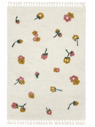 Linnea Kindervloerkleed 160X230 Gebroken Wit/Multicolor