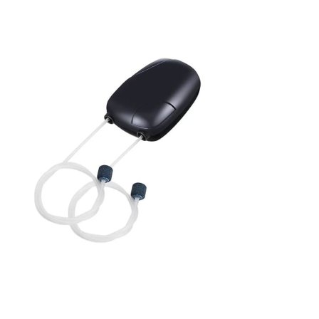 Akvariepumpe, ultra-stille akvariepumpe, akvarium oksygenpumpe, akvarium oksygenpumpe med luftslange, med luftslange, luftstein og tilbakeslagsventil