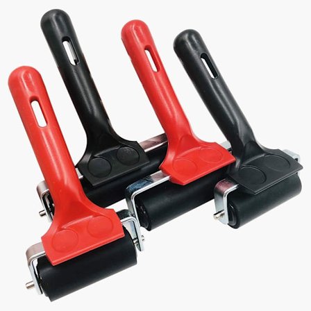 Sæt med 4 gummiruller til stempelfarve, maling og kreativitet DXGHC