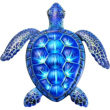 Metal skildpadde vægdekoration skildpadde vægkunst til hjem soveværelse stue