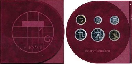 Holland 1999 - Proof møntsæt - Tema 1 gulden