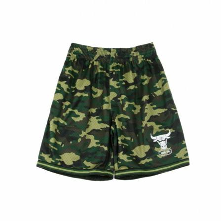 Mitchell & Ness, Basket NBA Camo Mesh Short Chibul Groen, Heren, Maat:M