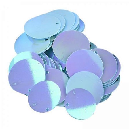 Glitrende 20 mm pailletter, assorteret til kreative projekter