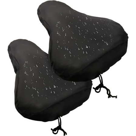 2 stycken vattentäta cykelsadelskydd - Dragsko sadelskydd mot regn och damm - Universellt cykelsadelskydd för inom- och utomhusbruk