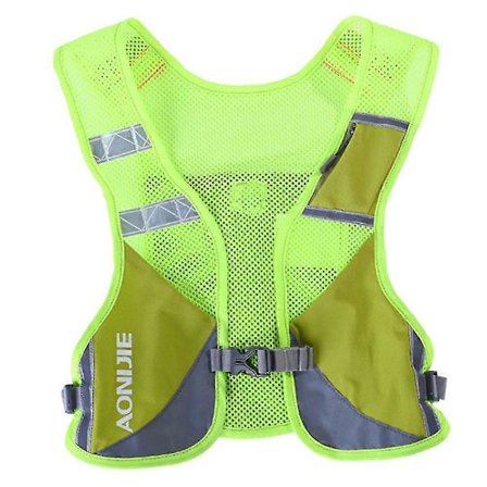 E884 Reflekterande Hydration Pack Ryggsäck Väska Sele Vattenflaska Vandring Camping Löpning Marathon