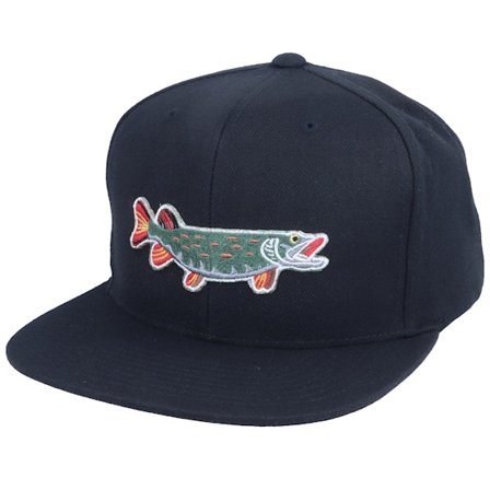 Skillfish - Black - snapback - Cap - Pike Applique Patch Black Snapback - Hatstore