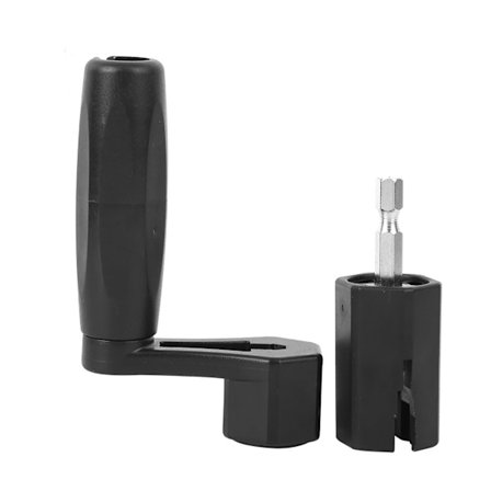 2 i 1 Gitarrstränglindare Svart ABS Stallpinne Dragare Skruvmejsel Borr