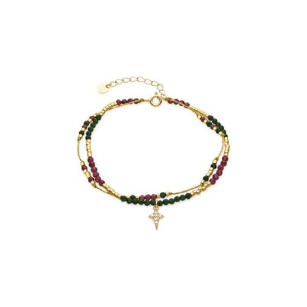 Armband Luxenter i silver 925 och zirkonium belagt med guld 18k - Mipur