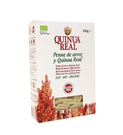 Quinua Real Penne Rigate Di Riso E Quinoa 250g