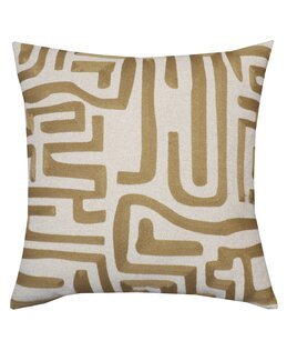 Tyynynpäällinen Timber brodeeratulla kuviolla Kauran beige