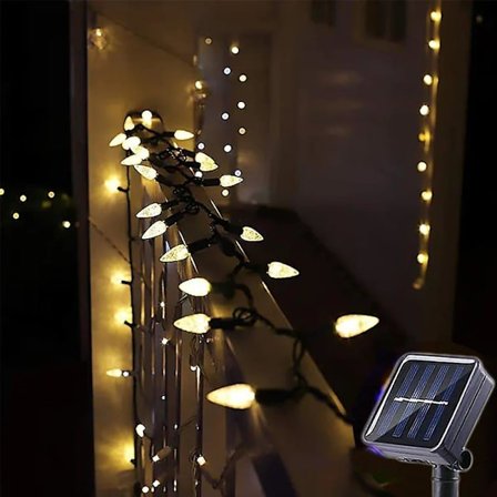 Ulkoilma Solar LED -valoketjut IP65 Puutarhavalo 5m-20LEDs