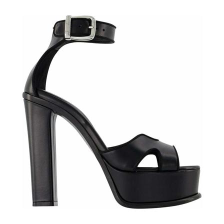 Alexander McQueen Pre-owned, Pre-owned Sandals Zwart, Dames, Maat:37 EU