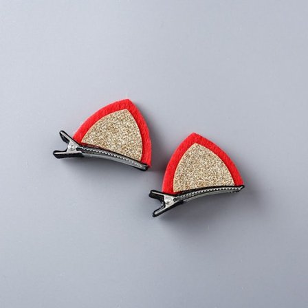 Katteøre-hårspænder Glitter-hårnåle 3 3