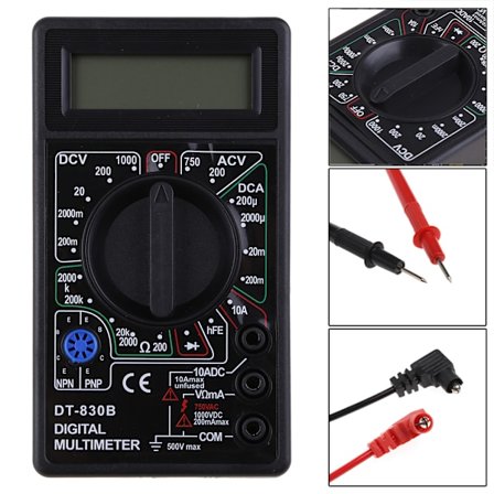 DT-830B Yleismittari LCD Auto Range Digital Voltmeter Ohmimetri Volt Tester
