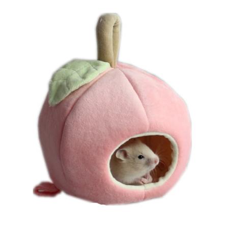 Vinterhængende Frugt Hus Hængekøje Varmt Sengerede Tilbehør til Hamster Guinea Gris Pindsvin Chinchilla Hamster og