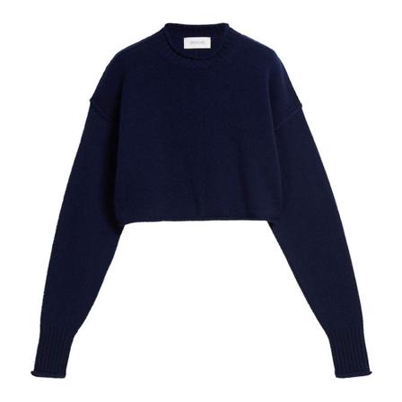 Sportmax Round-neck Strik Blå, Dame Striktrøjer