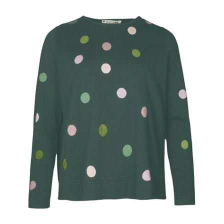 Mansted, Round-neck Knitwear Zielony, Kobieta, Rozmiar: M