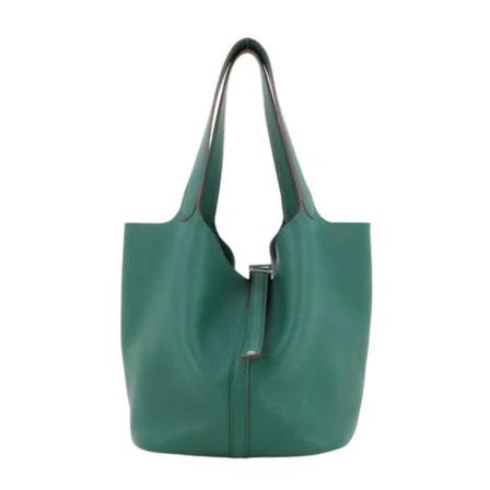 Hermès Vintage, Pre-owned Leather shoulder-bags Groen, Dames, Maat:ONE Size,suede