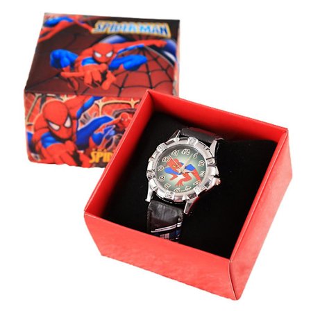 Spiderman Analog Ure - Superhelte Tegneserie Armbåndsur Børn Drenge Piger Gaver [GGL]