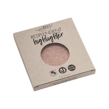 puroBIO Illuminante Compatto Resplendent Highlighter Refill 04 Oro Rosa - Sublimatori e Illuminanti