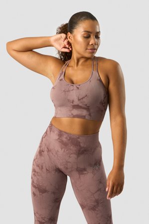 Define Seamless Tie Dye Sports Bra Mauve