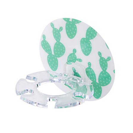 Badeværelsestilbehør Disk Multicard Slot Tandbørsteholder Rack Tandbørste Organizer Hængesæt Opbevaring Vægmonteret tandbørste (farve: Cactus)