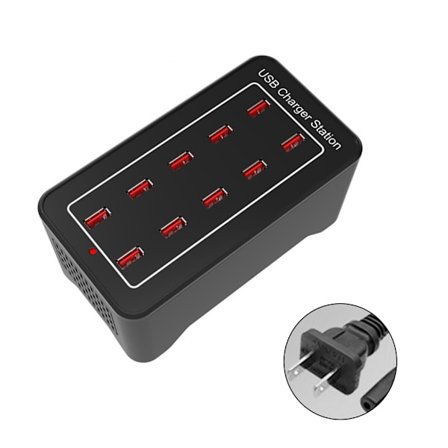 USB Ladestation,10 15 20 25 30 USB Porte USB Multiport Power Station Vægoplader Telefon Adapter USB Desktop