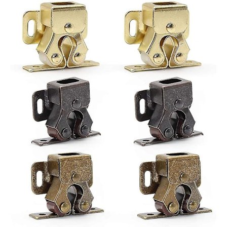 6 stk. Dobbelt Rullegreb. Skabslåse. Rullelukninger Greb.