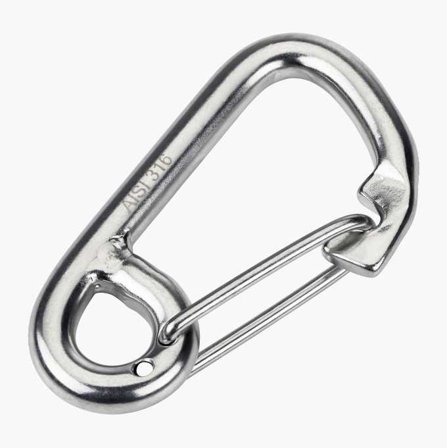 Biltema - Karabinkrok rustfritt 12 x 120 mm